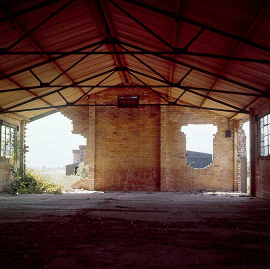 Abandoned WWII briefing hall, Rattlesden, England.